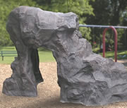 natural playgrounds arch climbing boulder